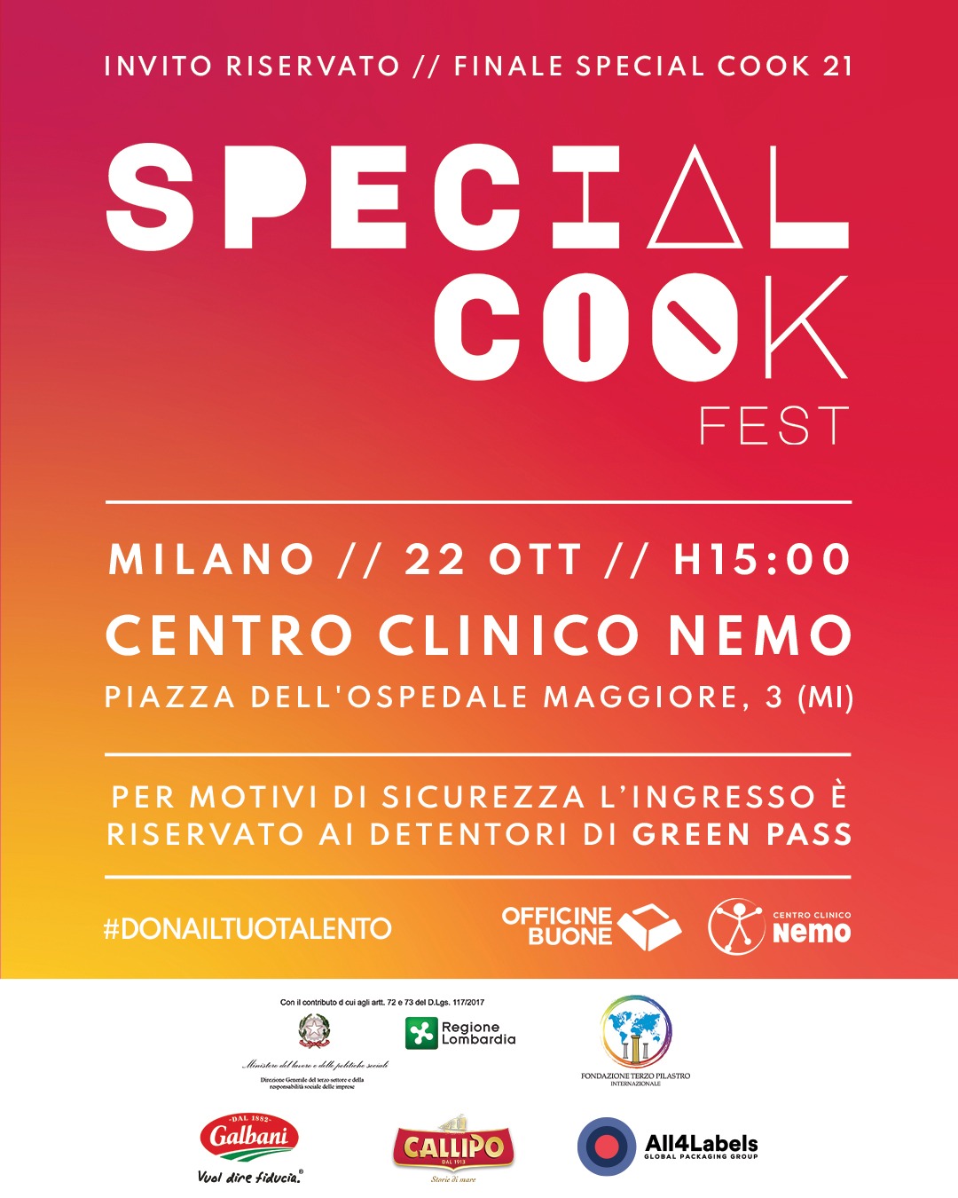 Invito Special Cook Fest - aggiornato 13 ottobre