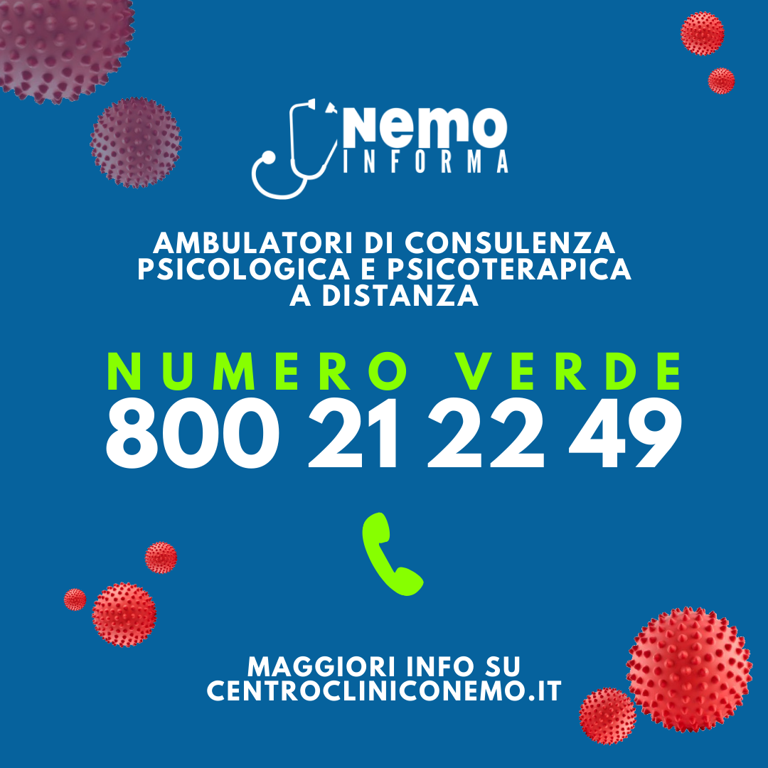 coronavirus covid-19 NEMOINFORMA centrocliniconemo stoconnemo psicologia numero verde 800212249 consulenza Centro NeMO milano Instagram