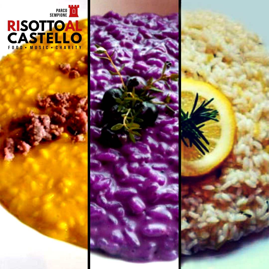 #risottoalcastello risotto zafferano salsiccia mirtilli limone rosmarino riso bio lomellina